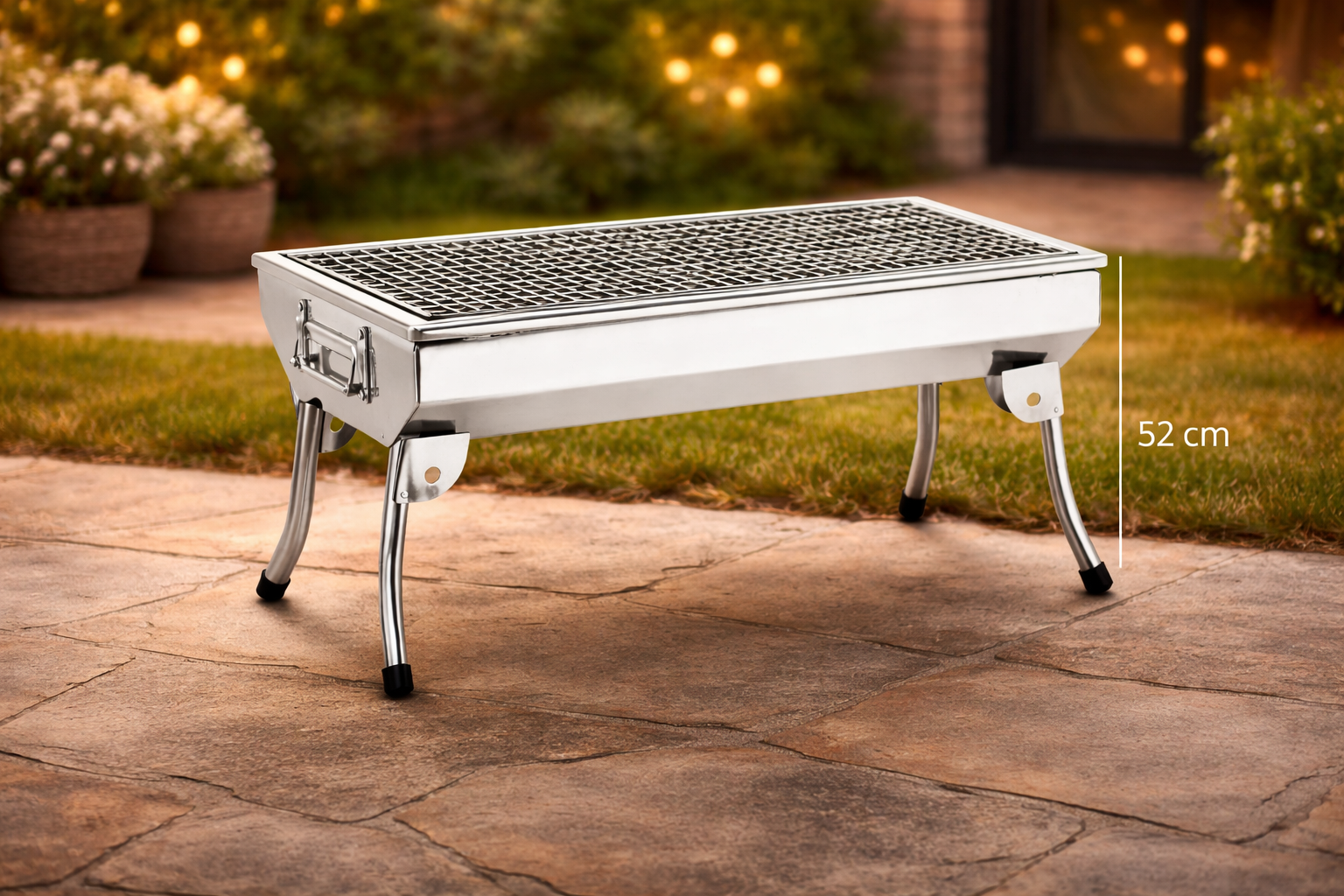 Churrasquera de metal a carbon