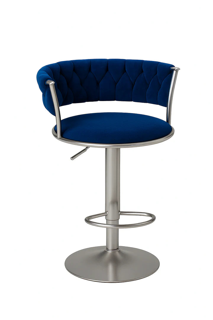 SILLA DE BAR Metal + Tela | Moderna, Cómoda y Súper Resistente