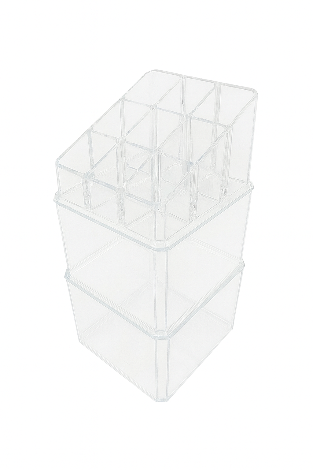 Caja organizador de plástico para maquilla