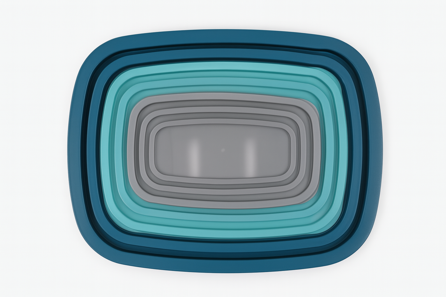 Set de 7 táperes plásticos con tapa hermética | Diferentes tamaños