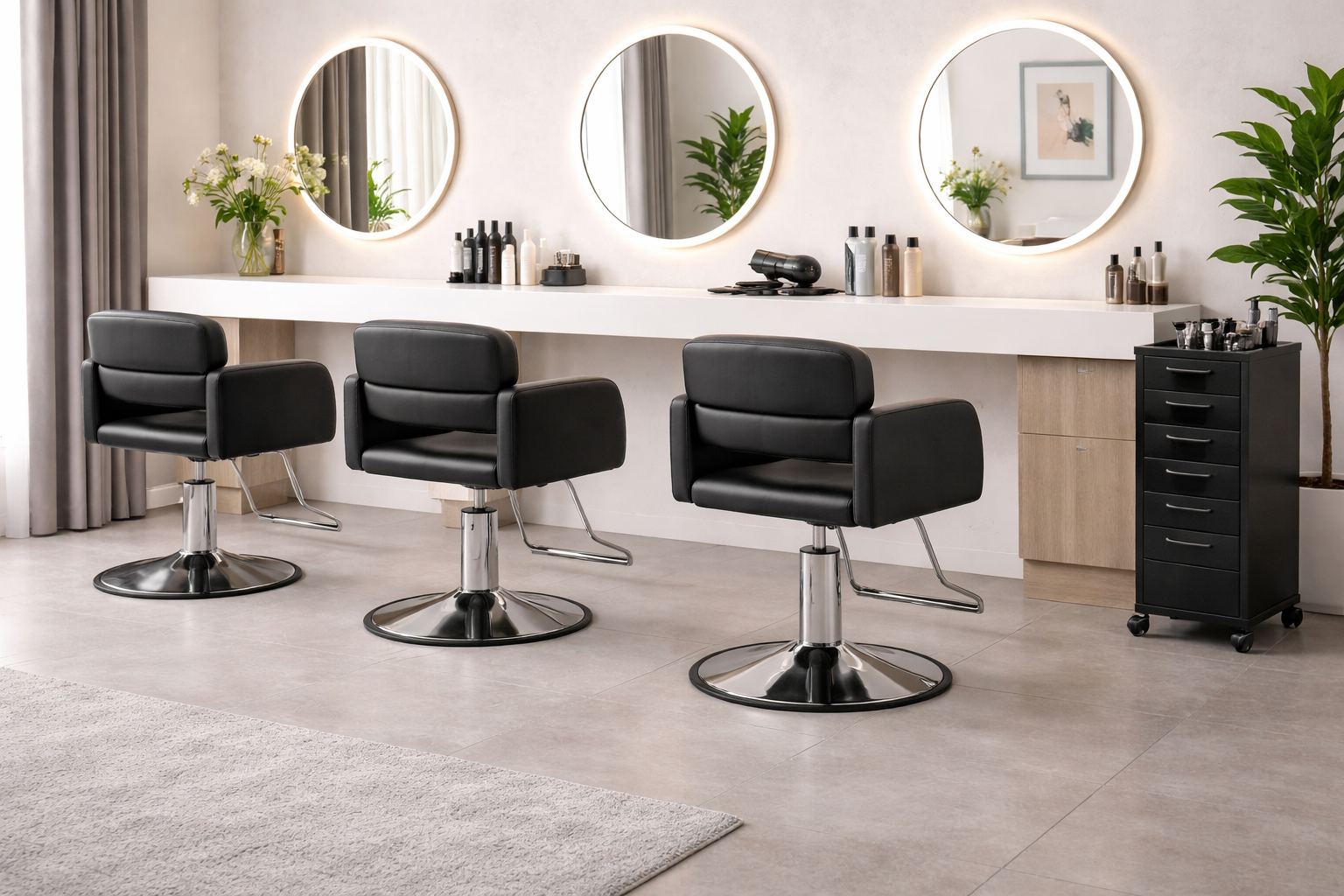 SILLA DE PELUQUERÍA – Profesional, Cómoda y Súper Resistente