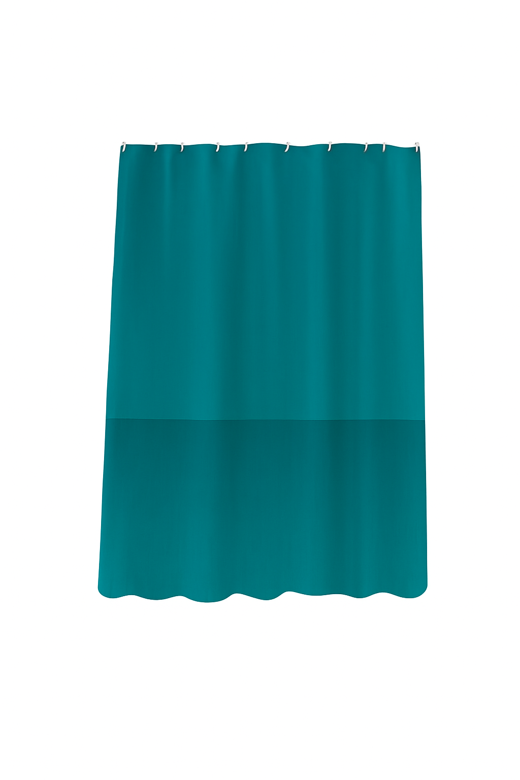 Cortina de baño verde, 180x180 cm, EVA.
