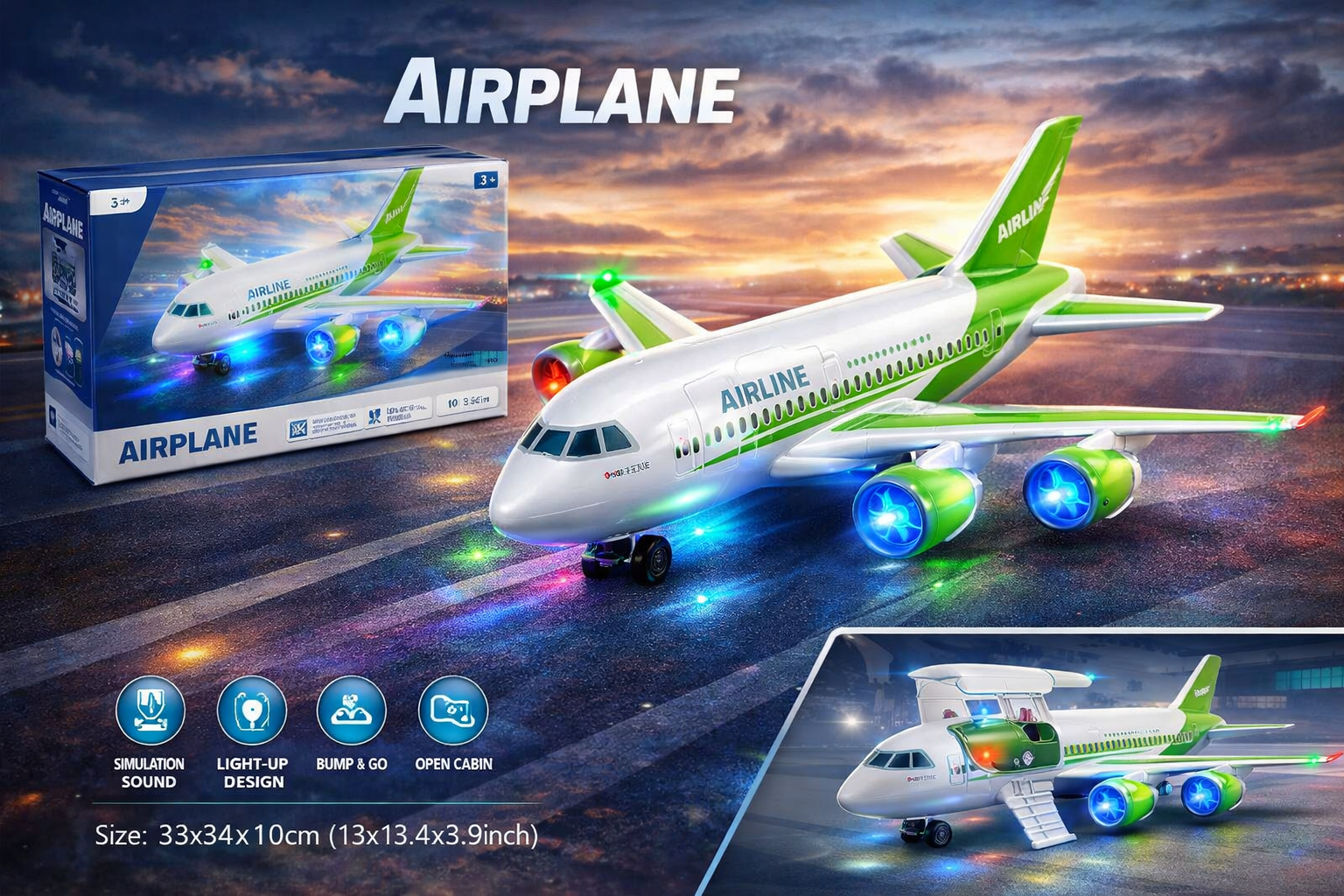 Avión Infantil verded