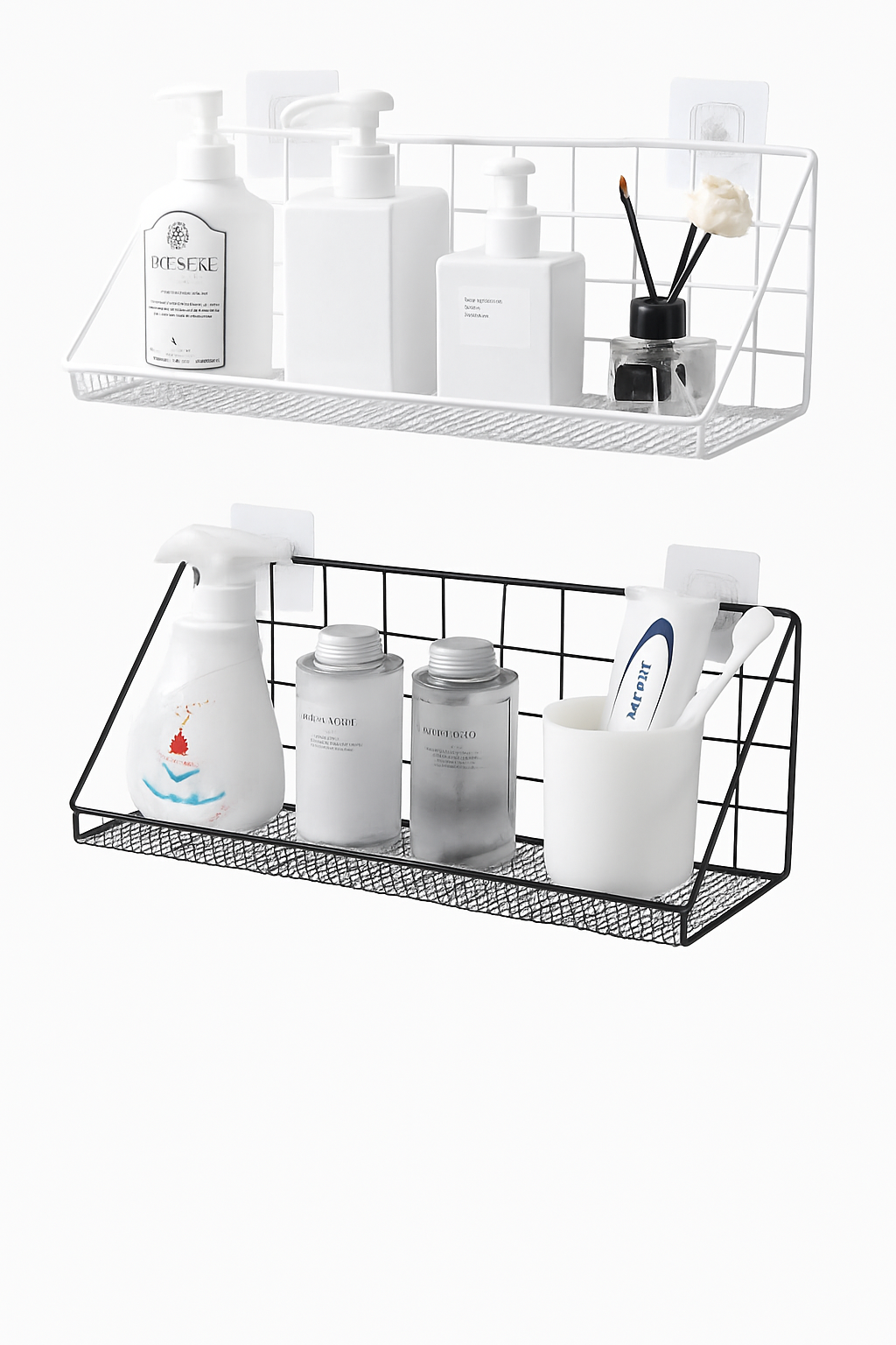 Estante metálico para baño