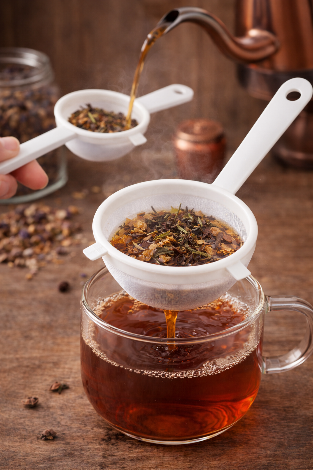 Colador de Plástico con Mango – Ligero, Práctico y Resistente