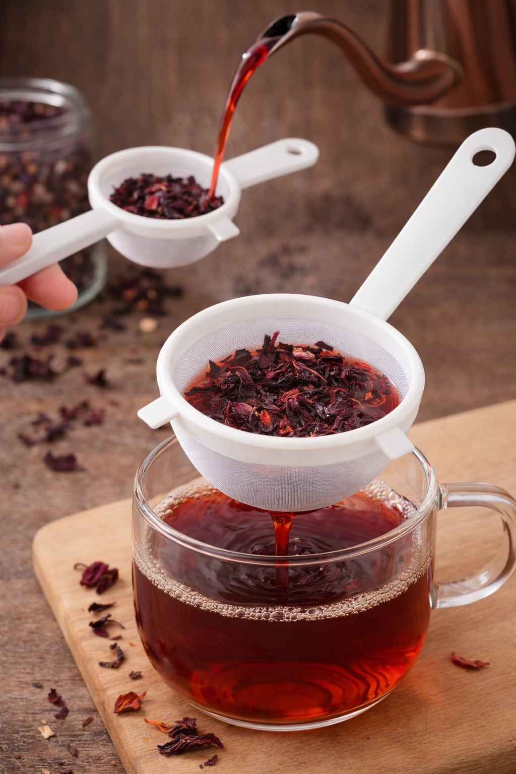 Colador de Plástico con Mango – Práctico, Ligero y Resistente