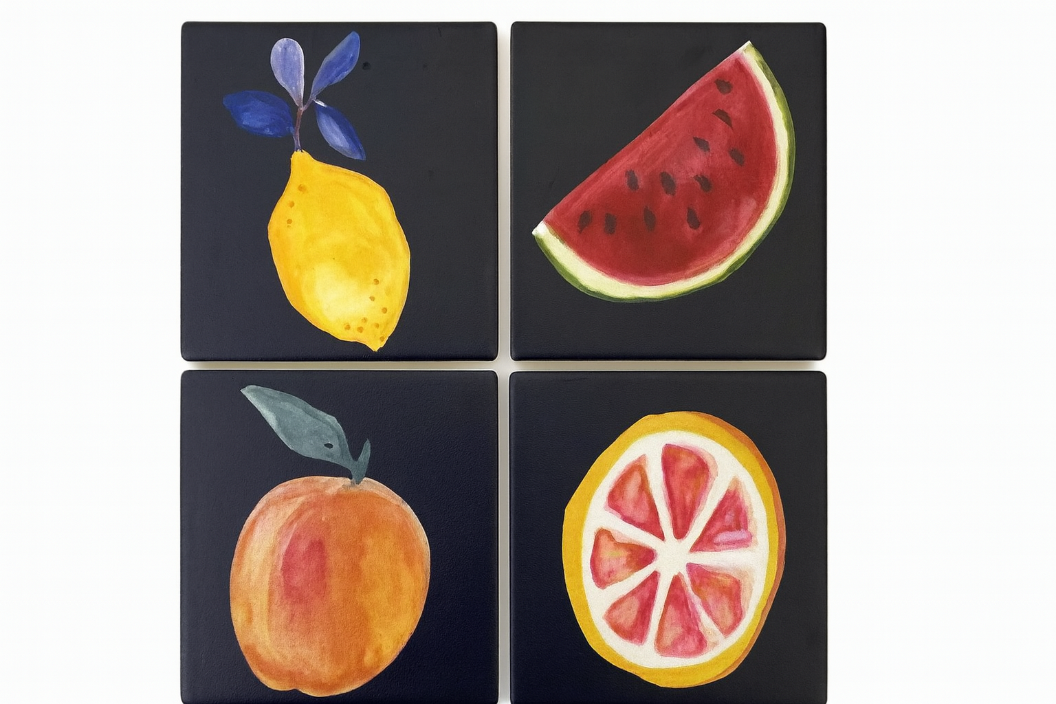 Set de posavasos de porcelana | 12 piezas – 10 cm