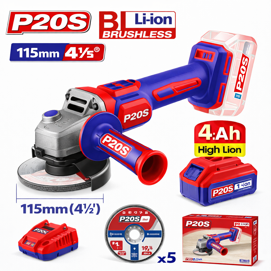 Máximo Rendimiento Industrial: Esmeriladora Angular Inalámbrica de Alto Poder