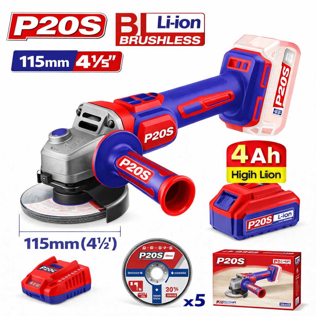 Potencia de Corte y Desbaste: Esmeriladora Angular Inalámbrica