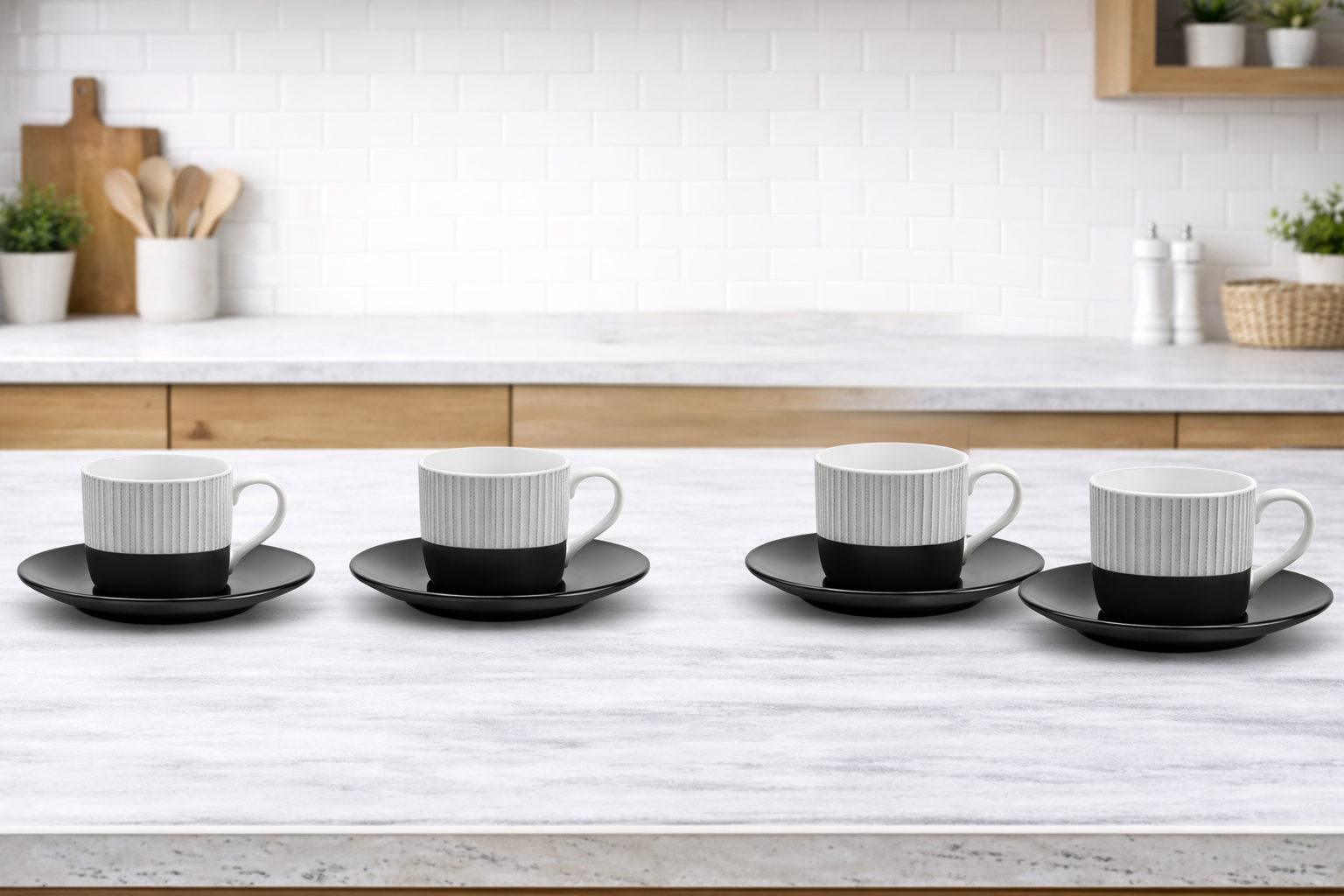 Juego de taza cerAmica de 4 piezas