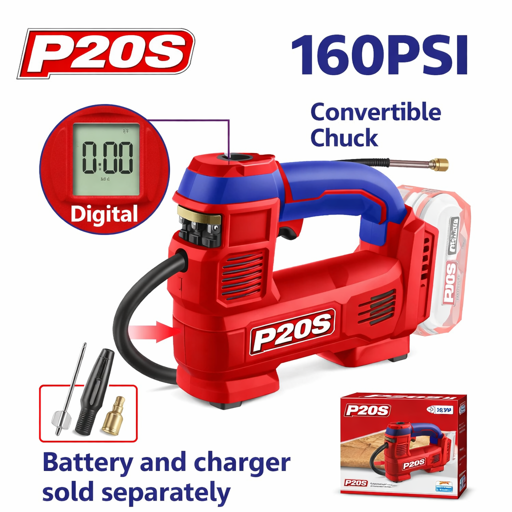 ¡Adiós a las Llantas Bajas! Compresor de Aire Automático Inalámbrico