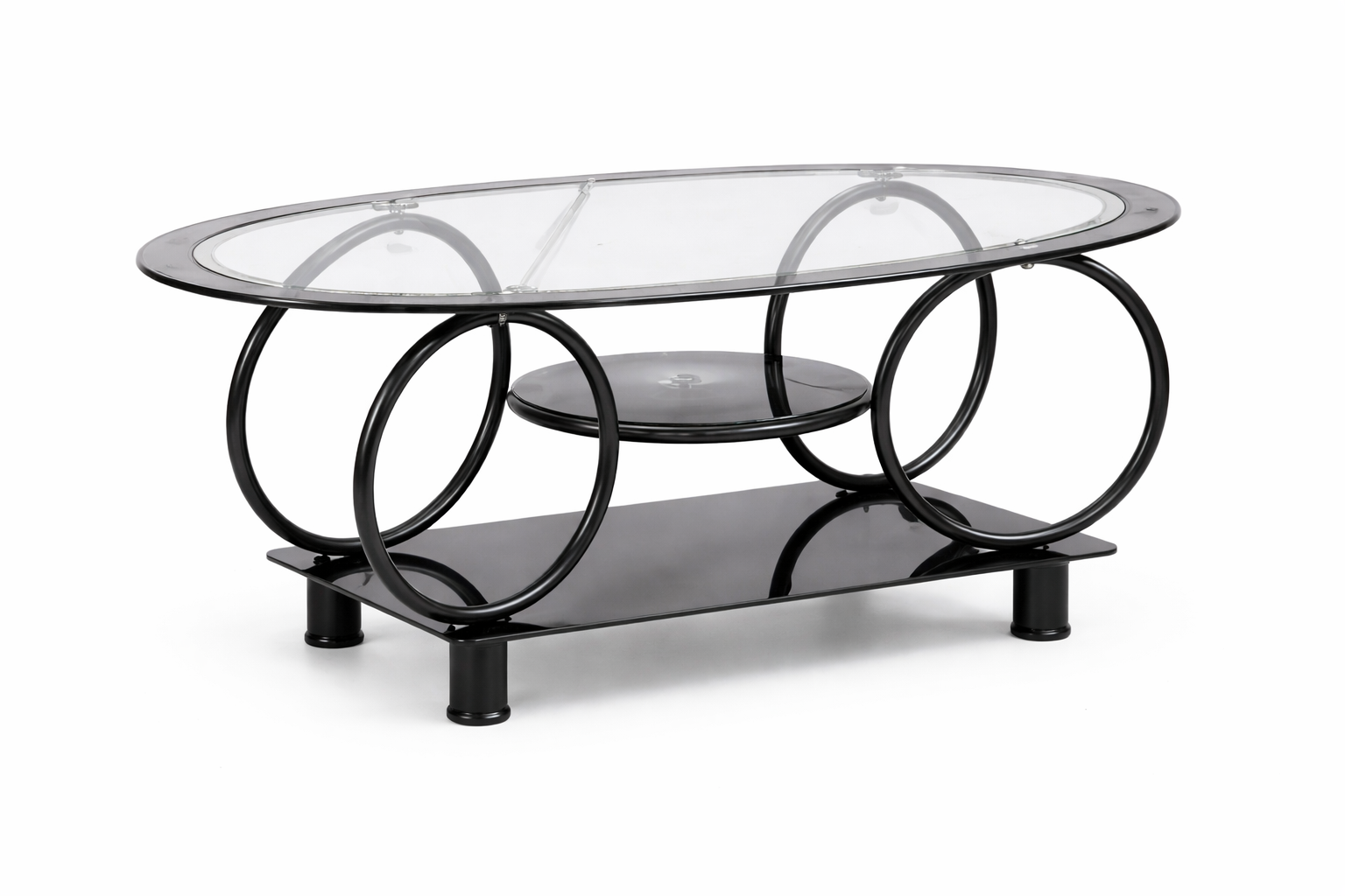 Mesa de Centro de Vidrio y Madera
