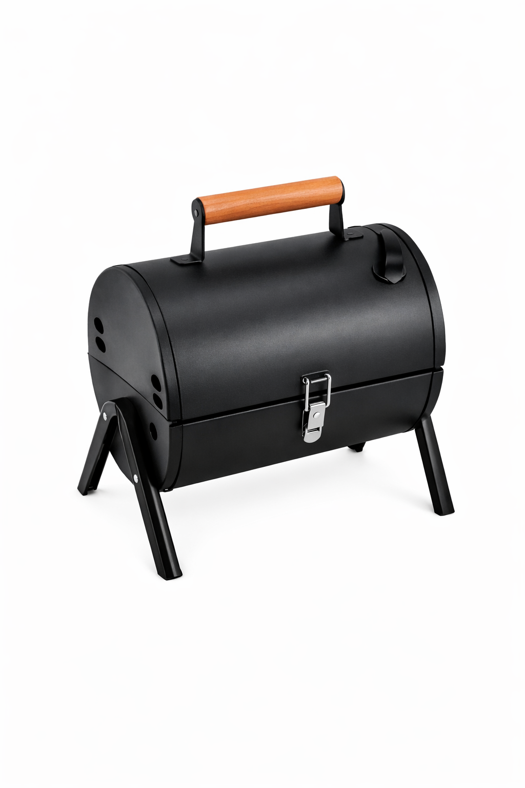 Churrasquera de metal a carbón portátil