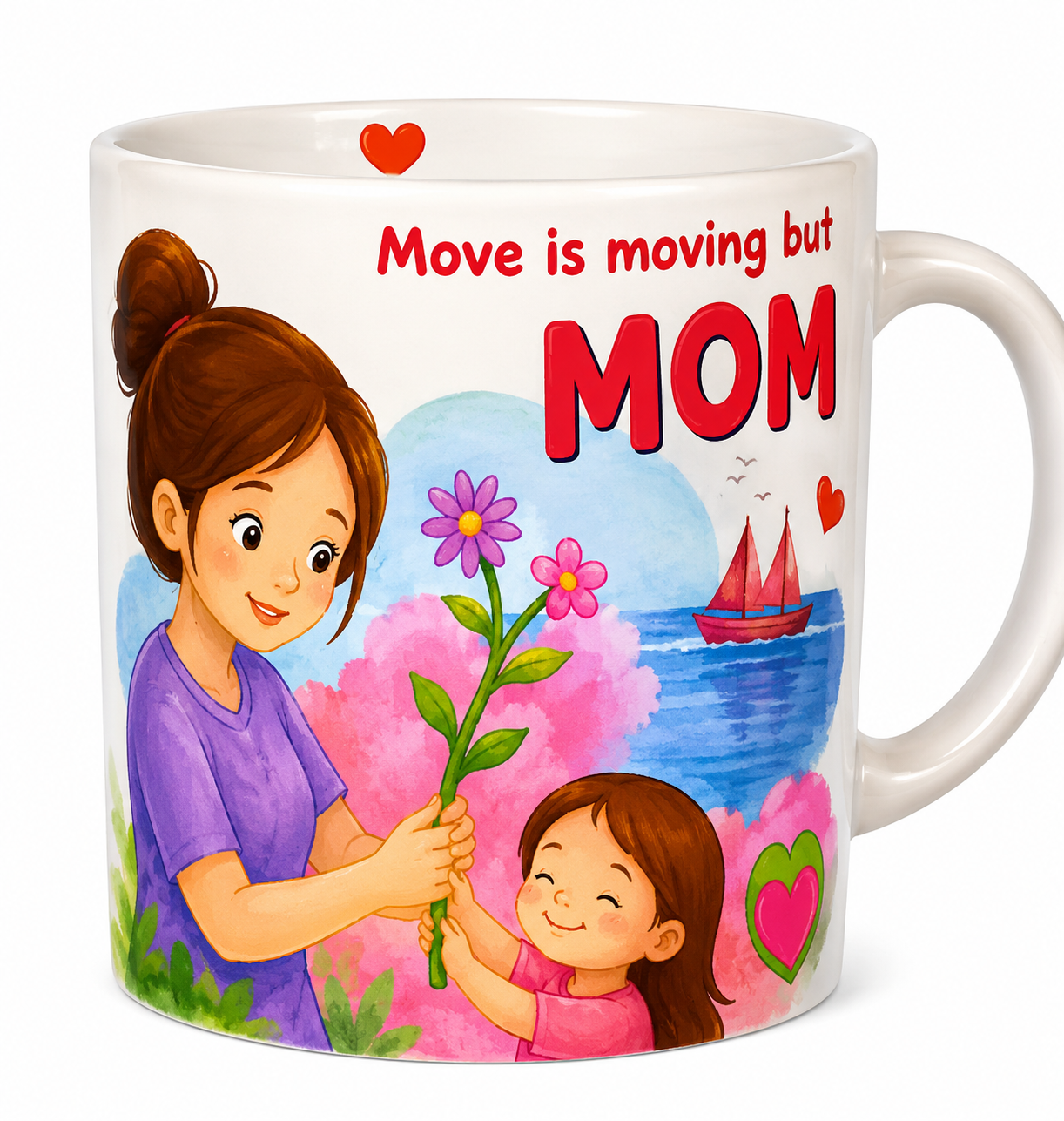 Set de taza y cuchara de cerámica | 320 ml (11 oz) – Modelo CRM-MTH004