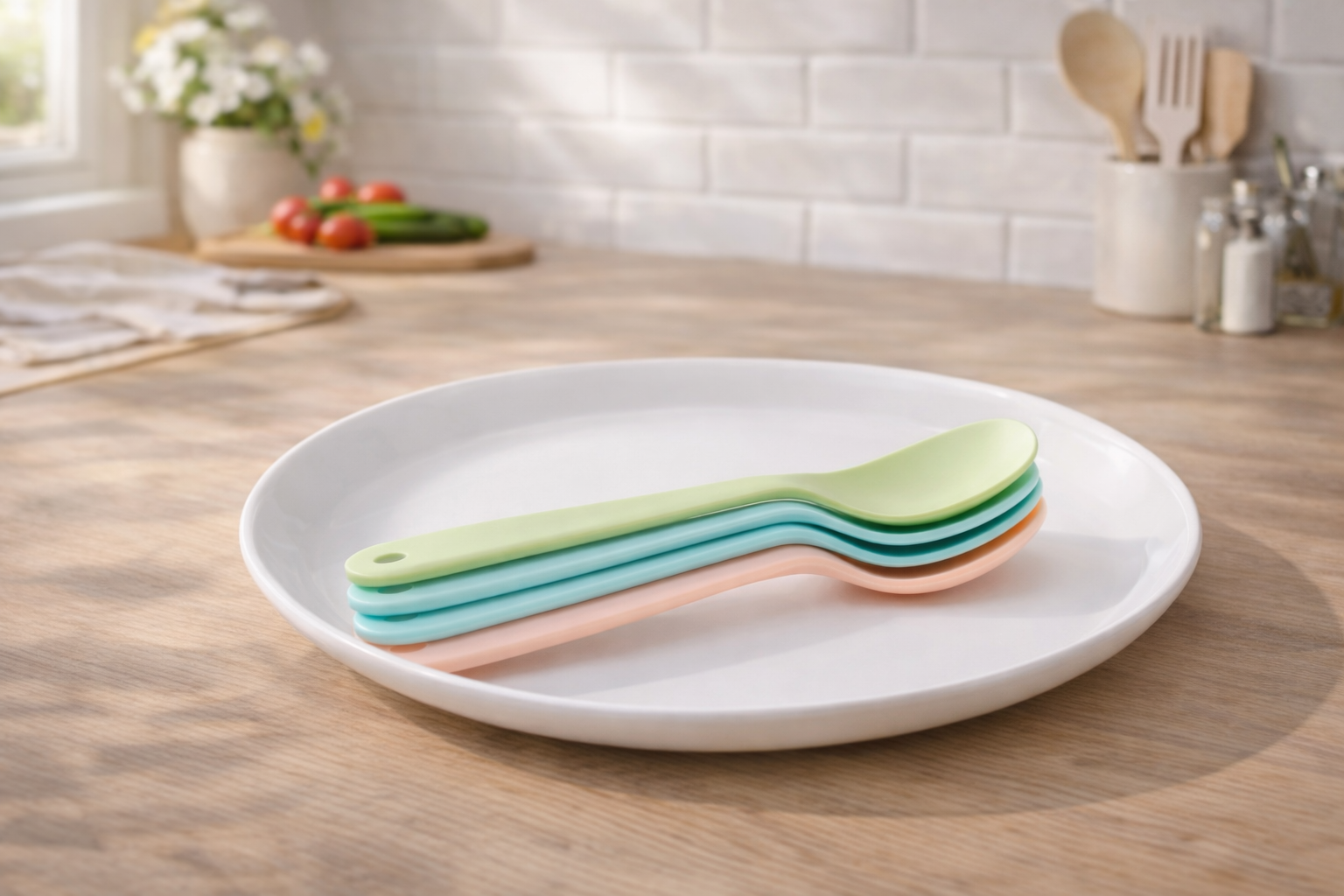 Cuchara de plástico