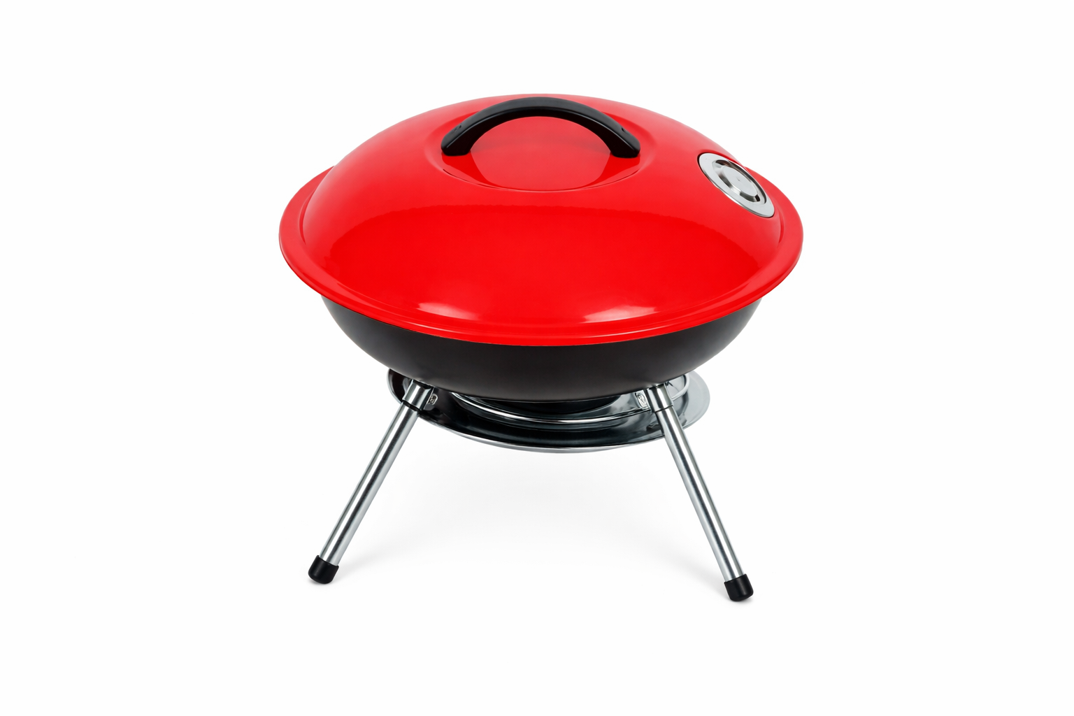 Churrasquera de metal a carbón portátil