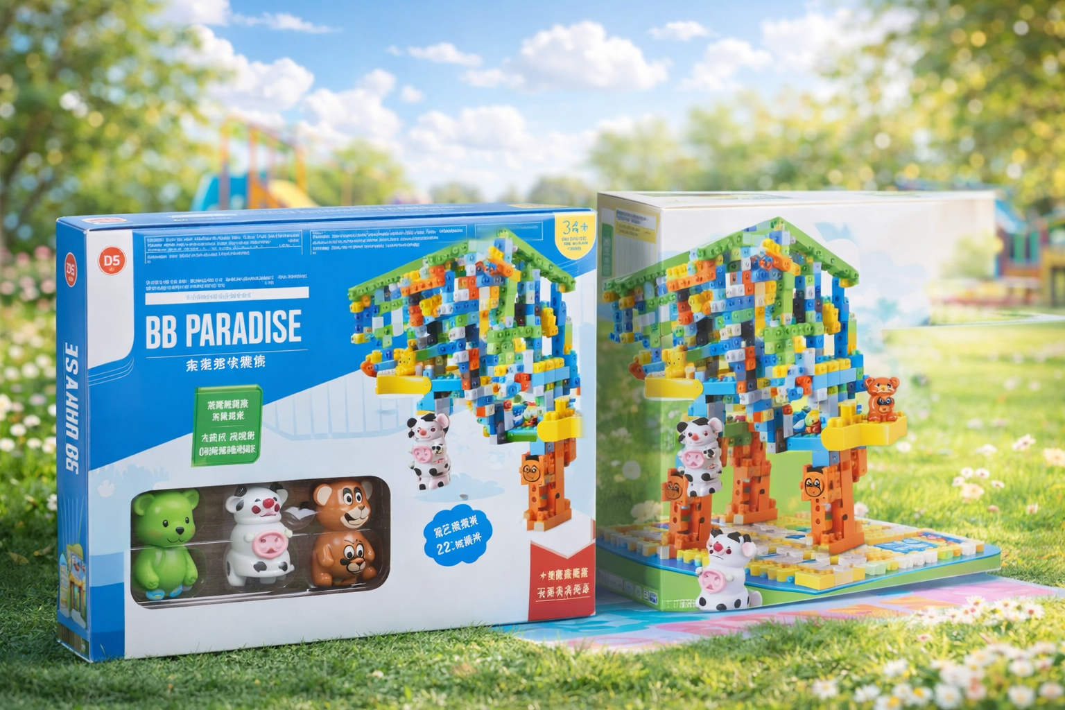 Bloques animales con pista