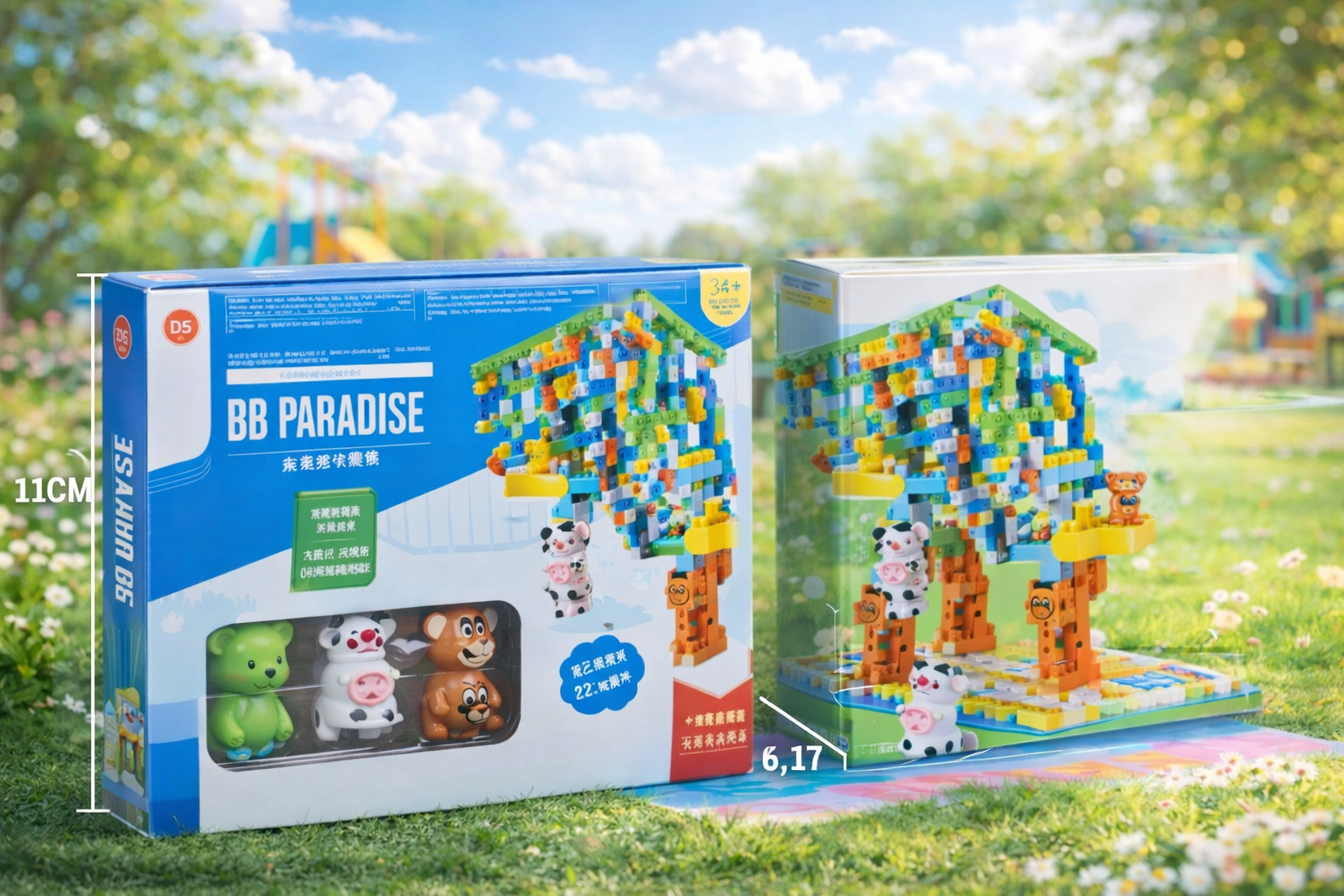 Bloques animales con pista