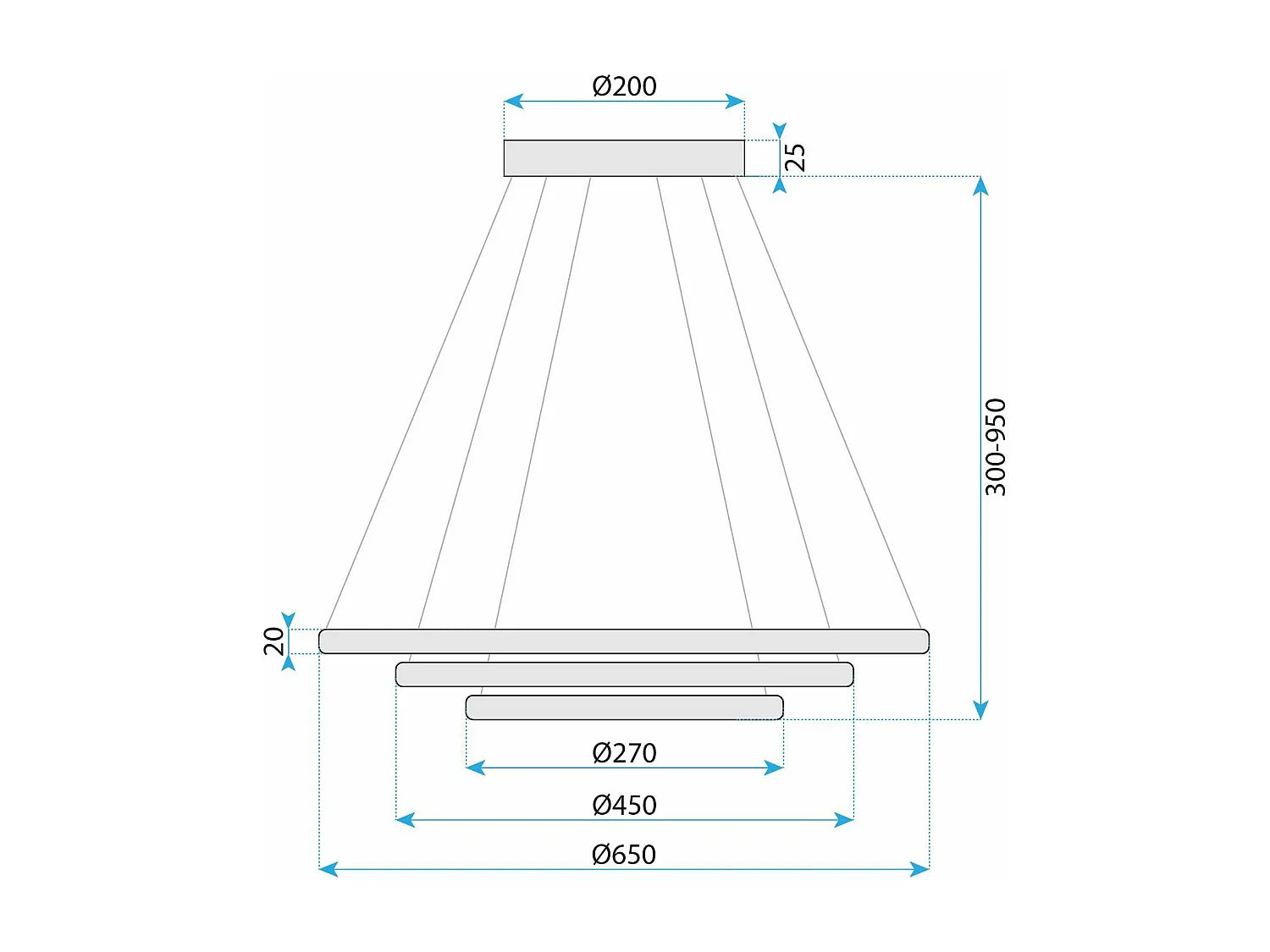 Lámpara colgante LED moderna de diseño minimalista ✨