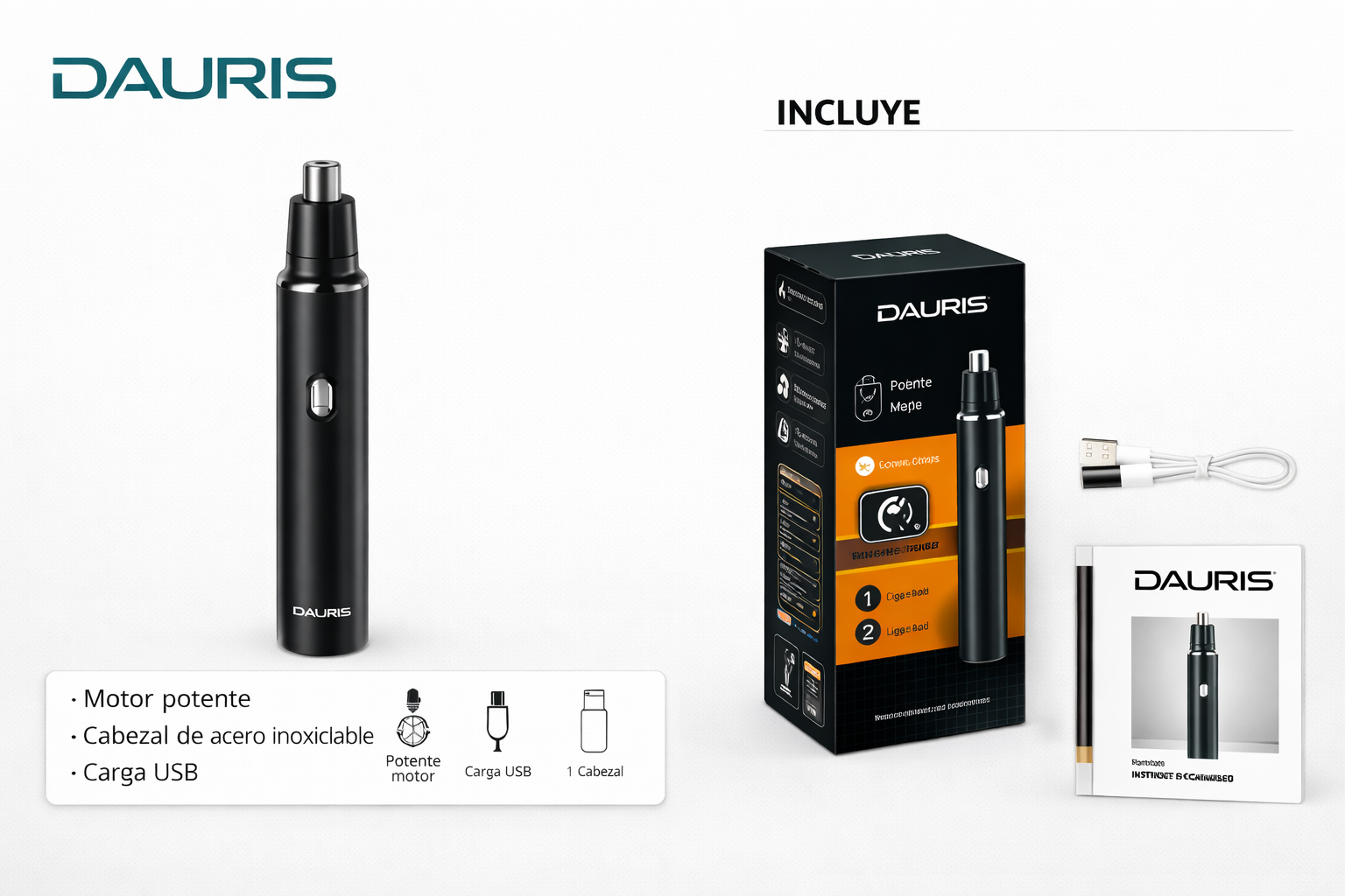 Cortador de Pelo para Nariz  – Precisión y Potencia en un Diseño Compacto