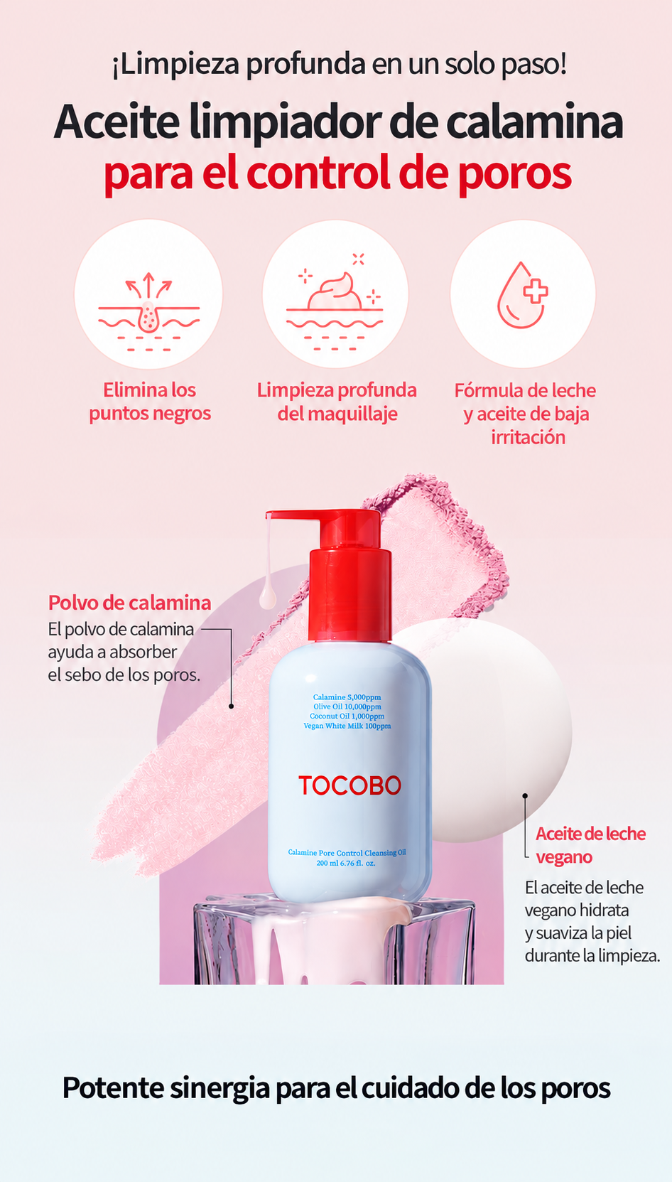[ TOCOBO ]🌸✨ CALAMINE PORE CONTROL CLEANSING OIL – 200 ml ✨🌸