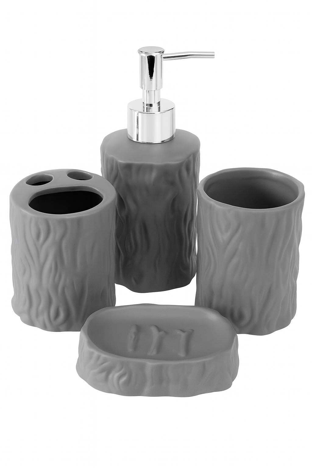 Set de jabonera y porta cepillo y vaso