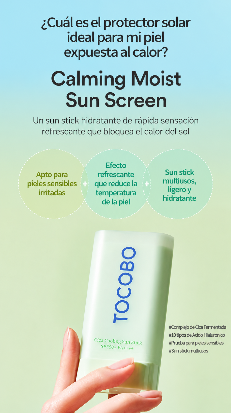 [ TOCOBO ] Cica Cooling Sun Stick SPF50+ PA++++ – 18 g