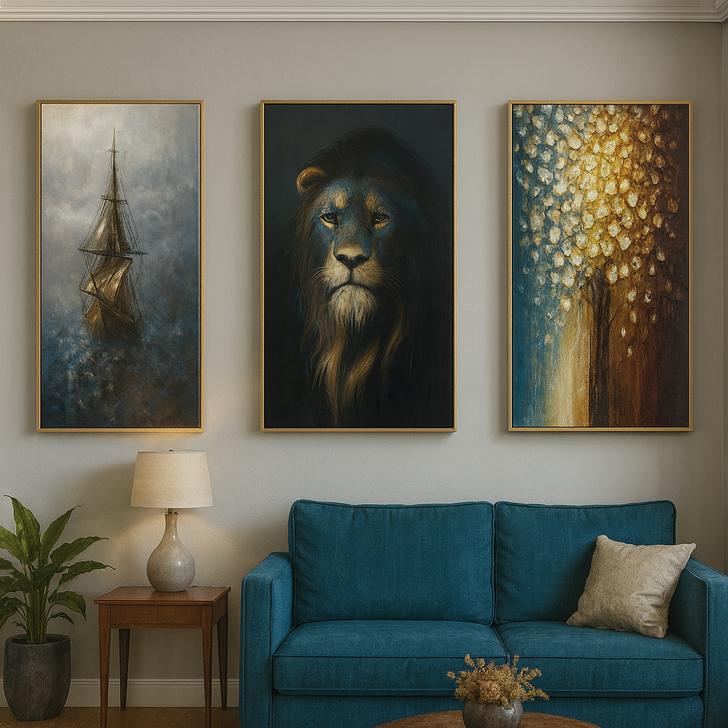 Cuadro decorativo modelo  60×90 cm, diseño moderno para decoración de interiores