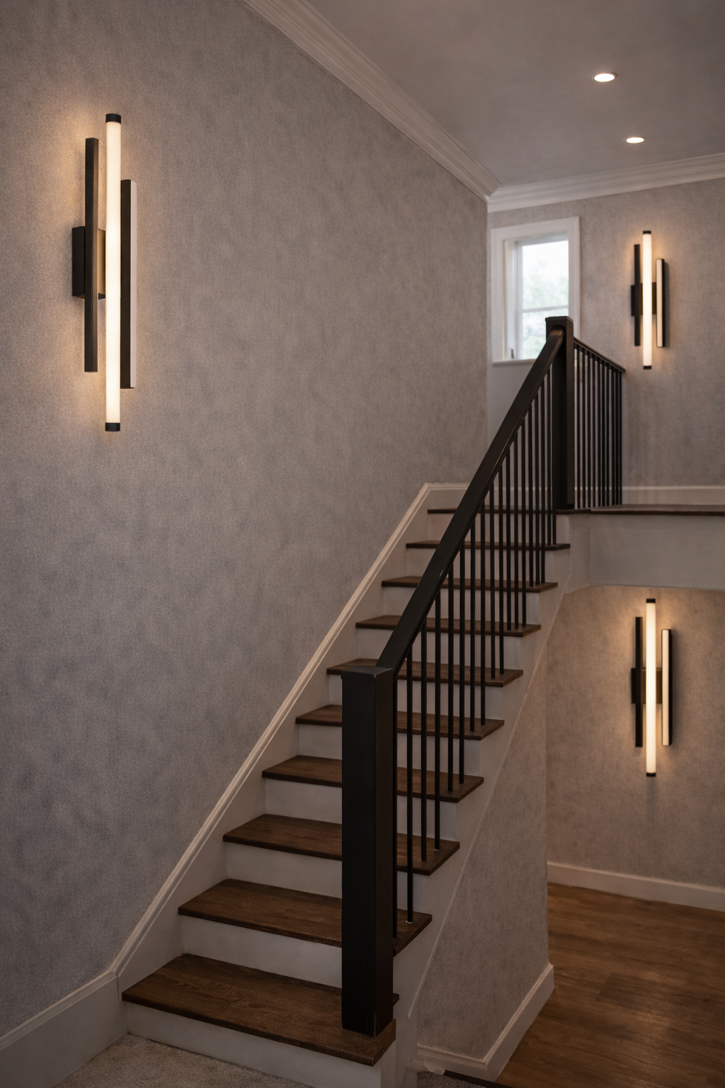 Lámpara de Pared LED Moderna – Estilo Nórdico Minimalista (Negro) ✨