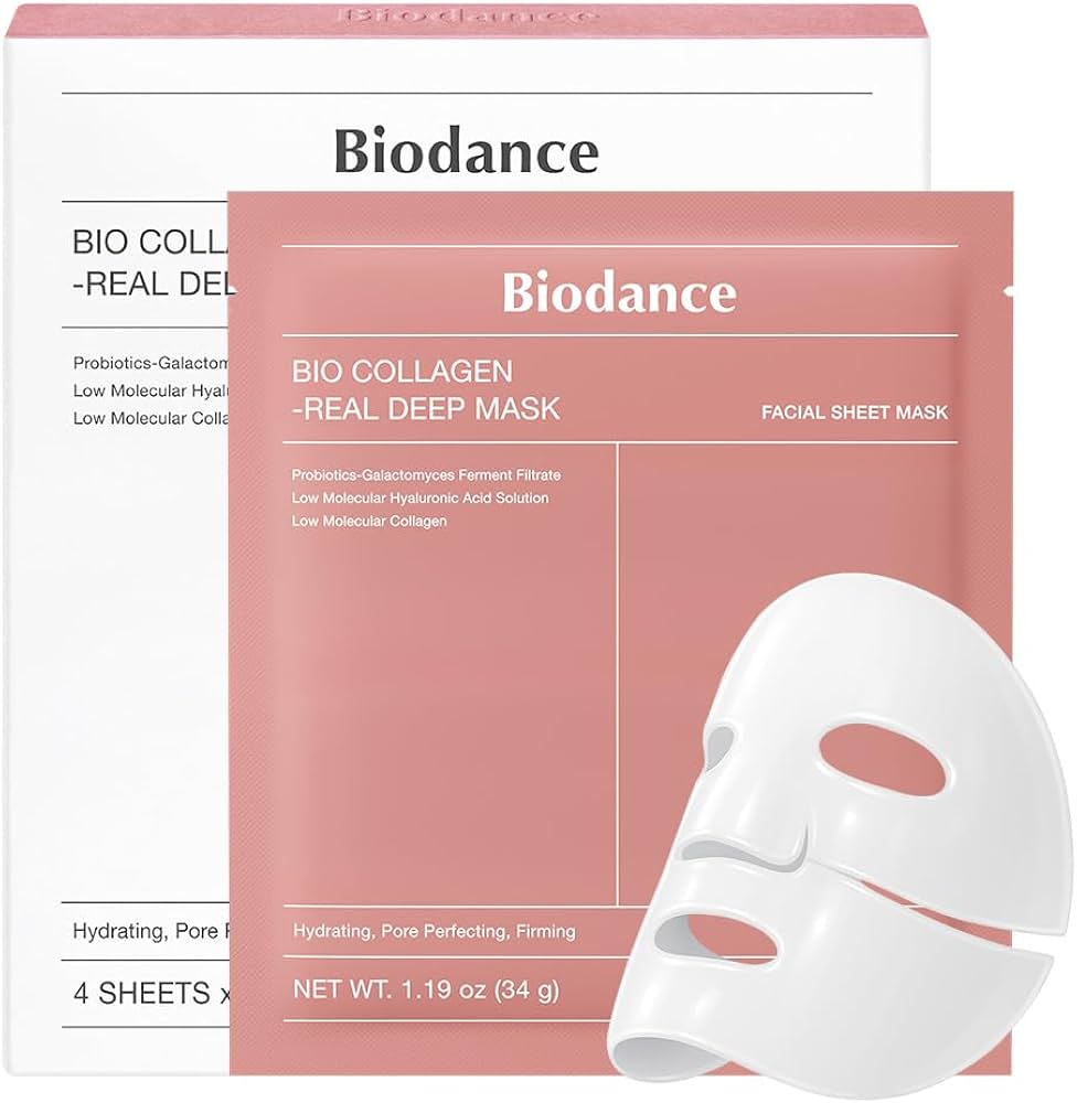 [ BIODANCE ] Bio-Collagen Real Deep Mask – 4 Sheets (34 g c/u) ✨💙