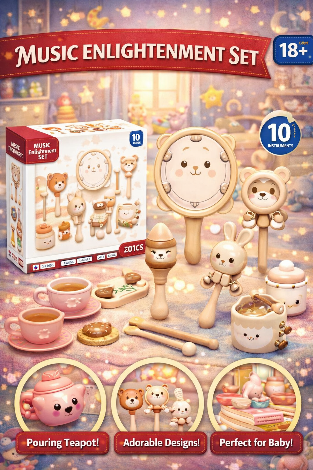 Set sonaja bebe oso