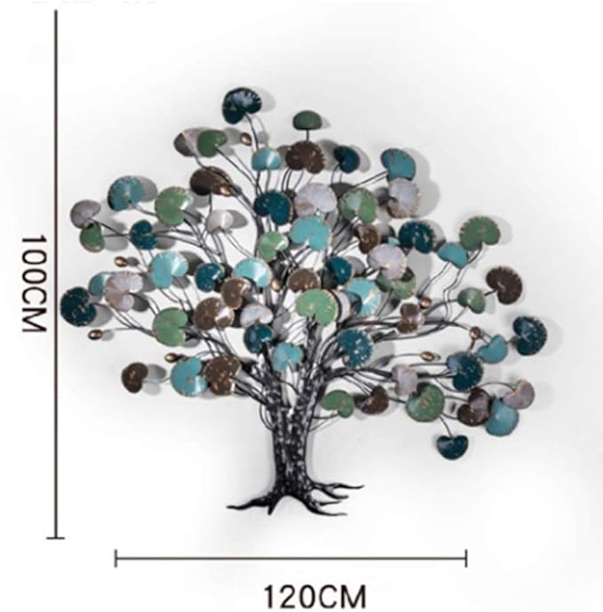Adorno Decorativo de Metal para Pared – Diseño Árbol de la Vida ✨🏡