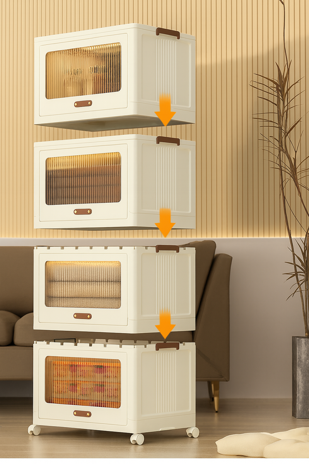 Gabinete plástico para almacenamiento