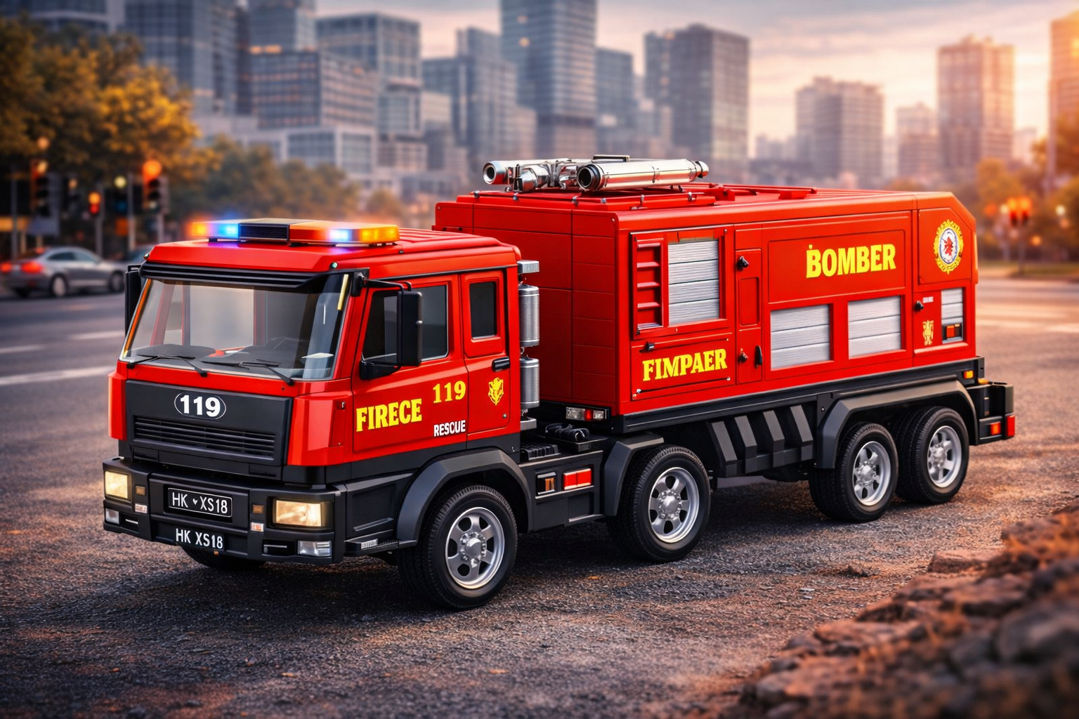 Carrito Bombero de Fricción
