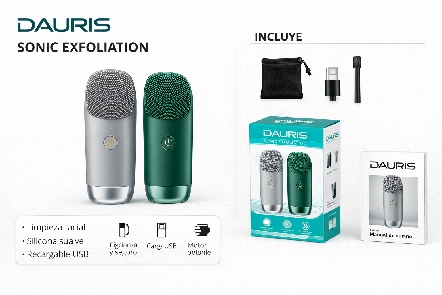 Afeitadora de Doble Cabezal – Suavidad y Precisión en un Diseño Compacto