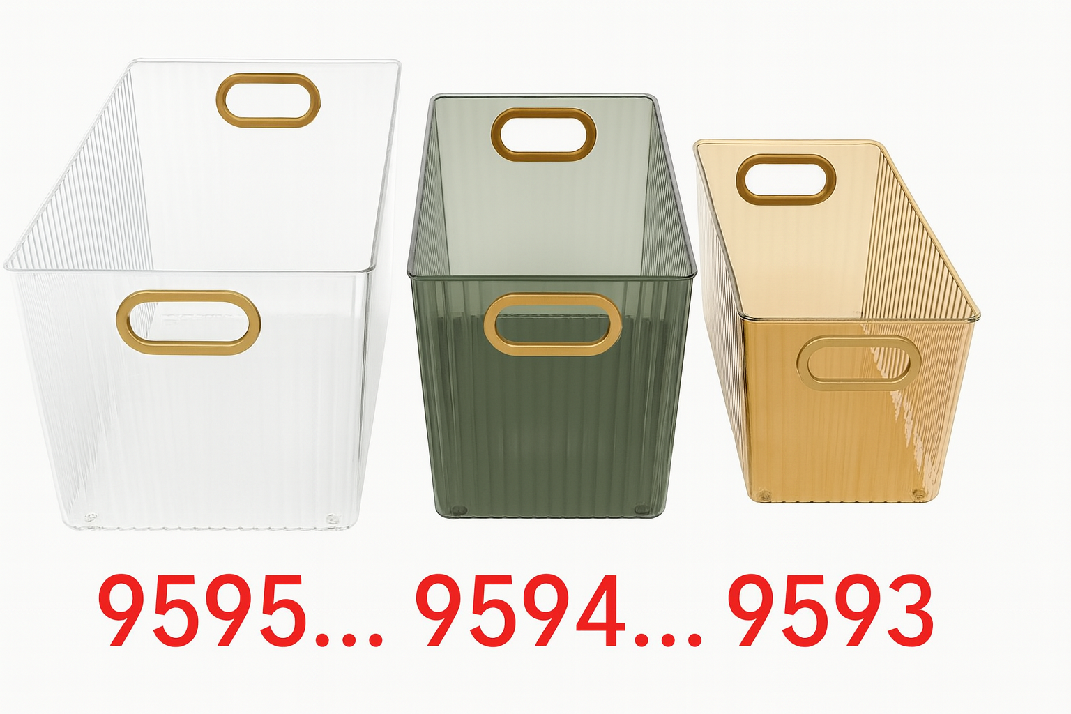 Caja de Almacenaje– Plástico Multiuso (Variedad) | 25,7 × 10 × 7,5 cm