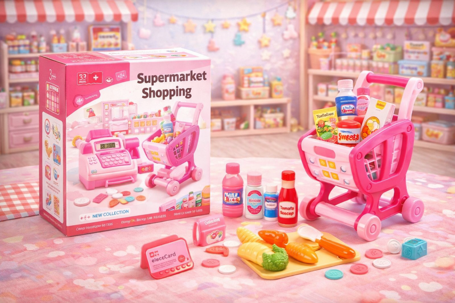 Carrito compras juguete
