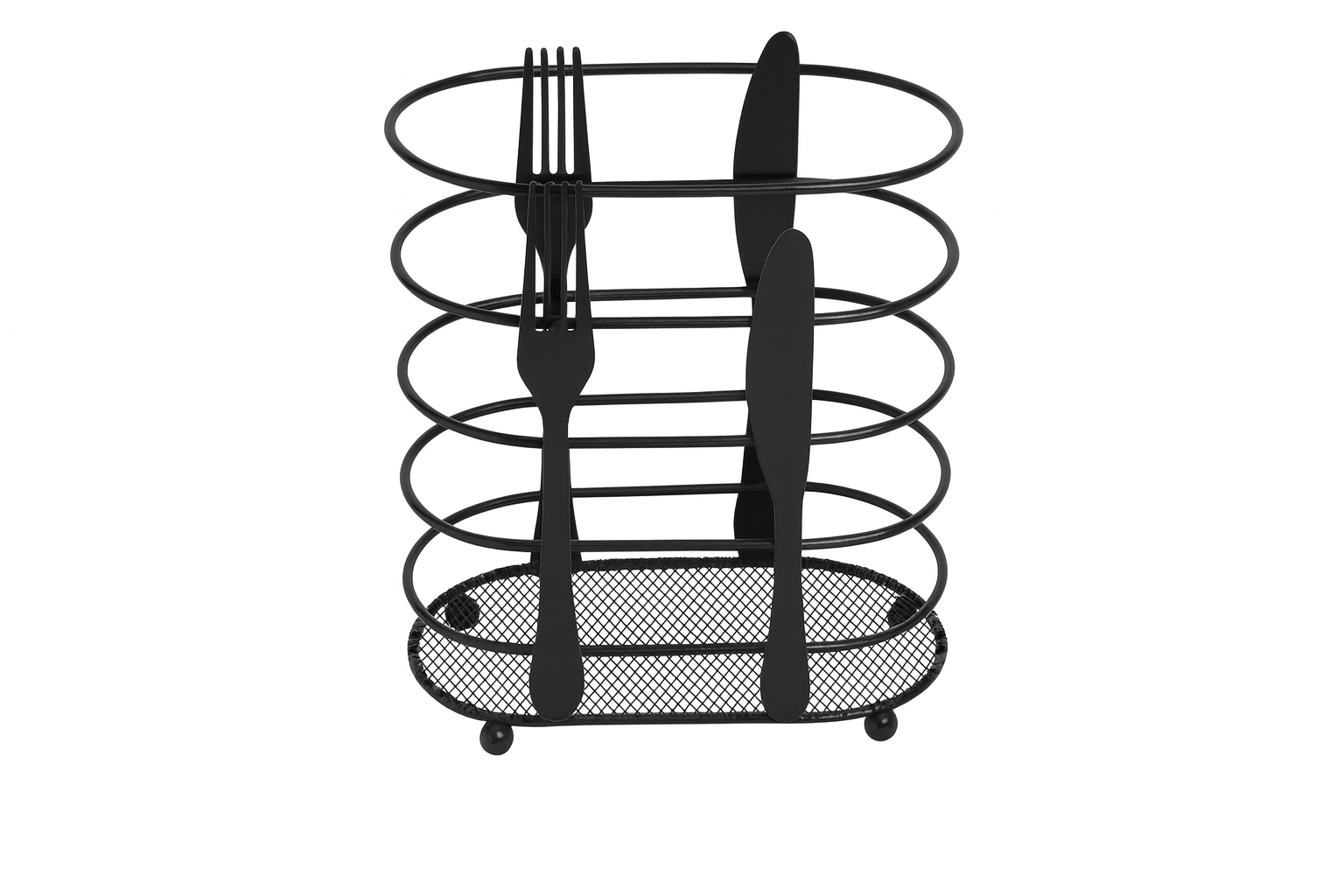 Porta Cubiertos– Organizador de Cocina | 16 × 8 × 16 cm
