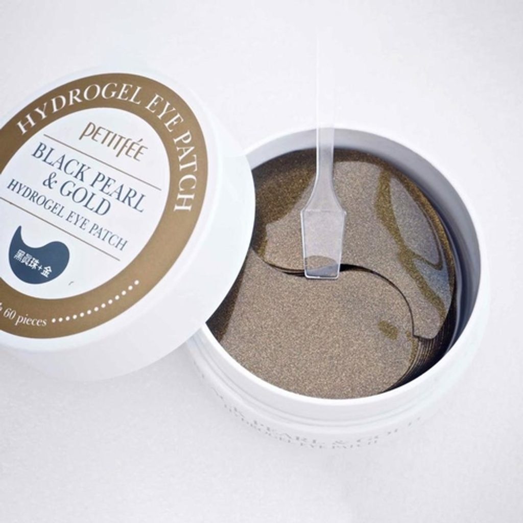 [ PETITFEE ]  GOLD & BLACK PEARL HYDROGEL EYE PATCH