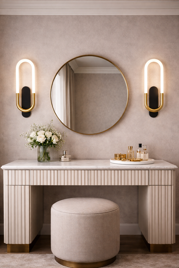 Lámpara de Pared LED de Anillo Ovalado – Diseño Moderno