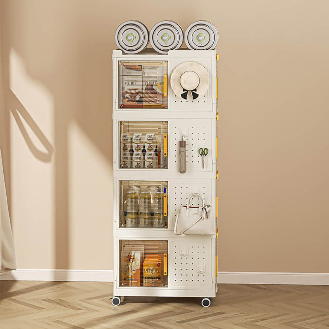 Caja organizadora plástica para libros