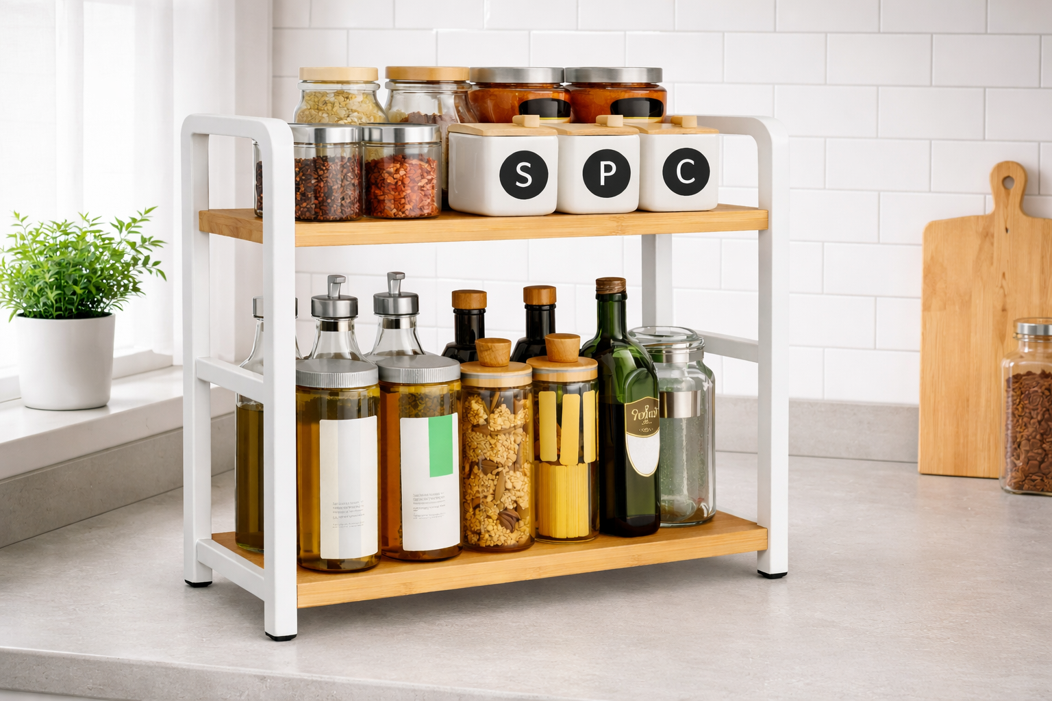 Estante organizadora para cocina