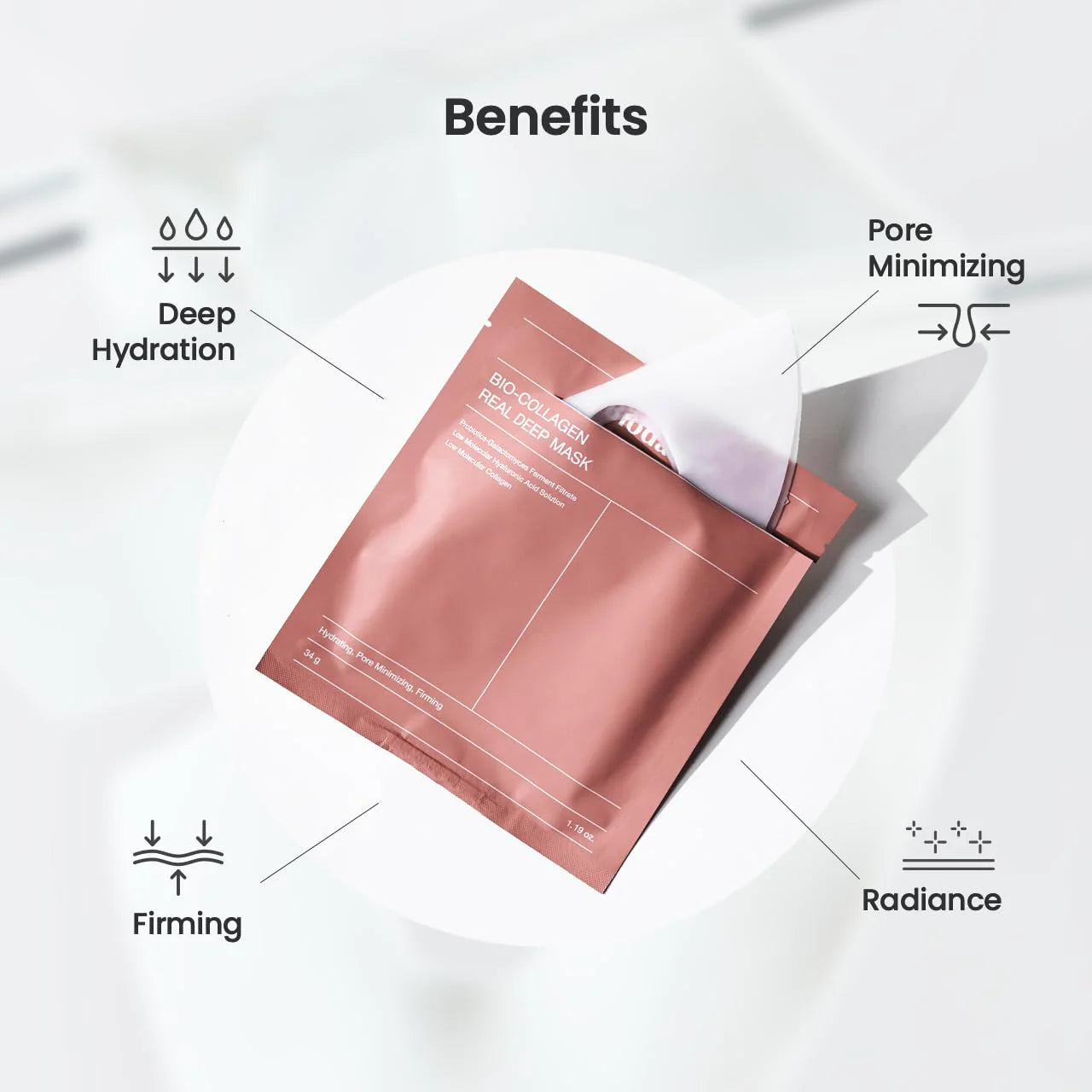 [ BIODANCE ] Bio-Collagen Real Deep Mask – 4 Sheets (34 g c/u) ✨💙