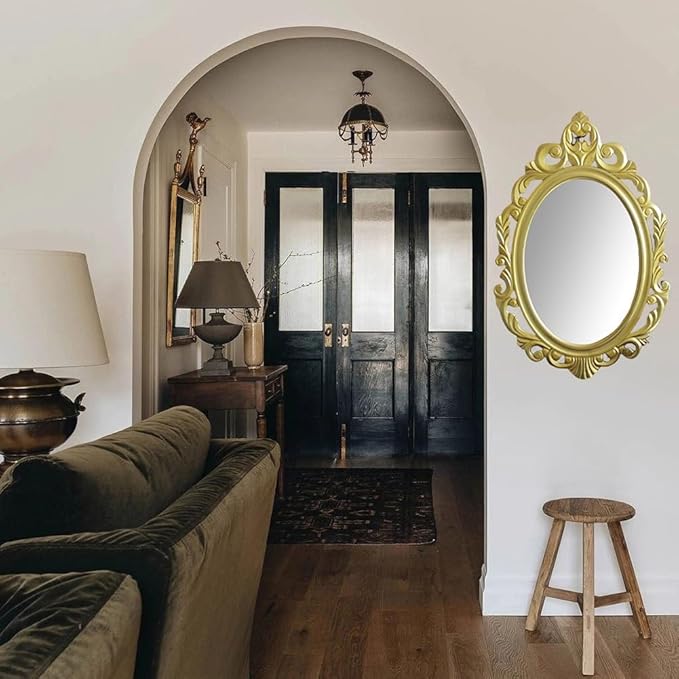 Espejo Decorativo Clásico AJ42 – Marco Dorado Elegante | 78 x 58.5 cm ✨🏡