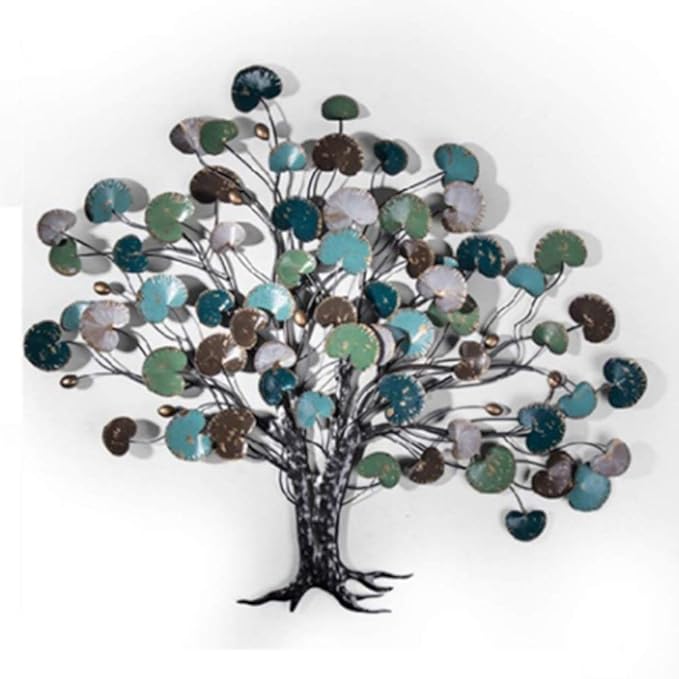 Adorno Decorativo de Metal para Pared – Diseño Árbol de la Vida ✨🏡 