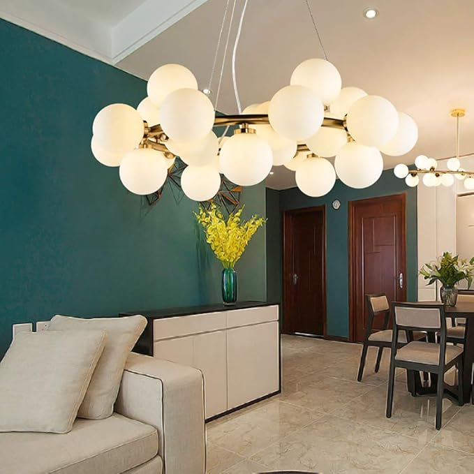 Lámpara Colgante Circular Luxury – Diseño de Nube de Cristal