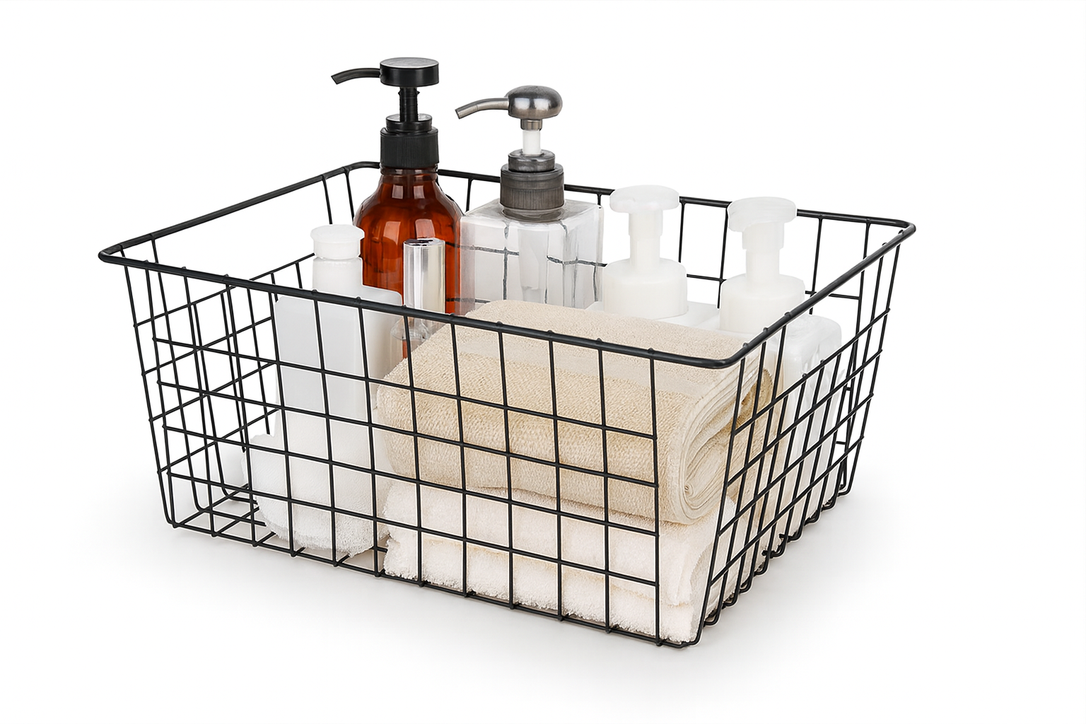 Cesta Organizadora de Metal– 30.5 × 15.5 × 35 cm | Estilo y Organización