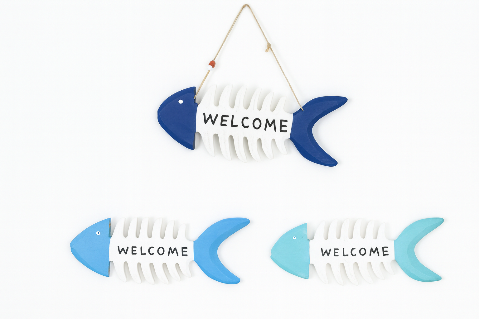 ADORNO COLGANTE DE PEZ  – Toque Marino, Natural y Súper Decorativo