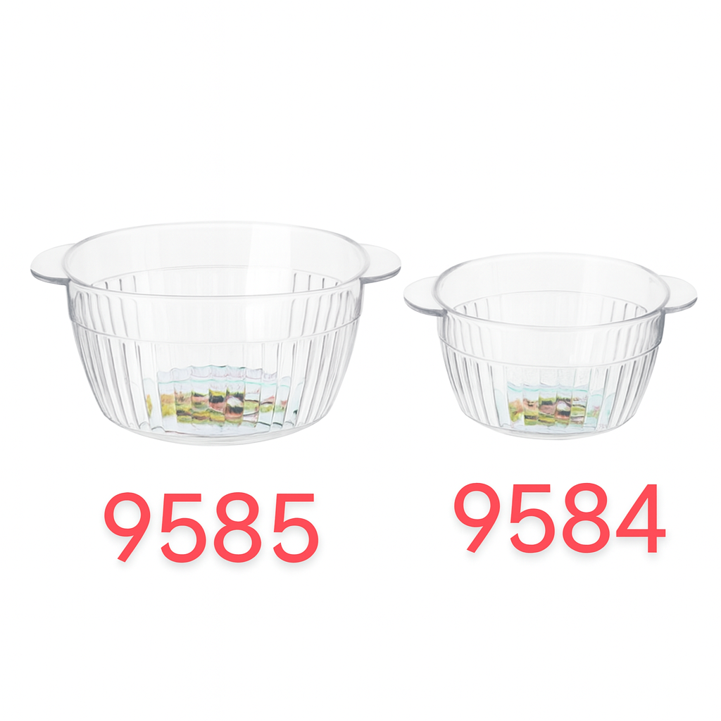 Bowl para Ensalada PD-SZF086 – Plástico | 19 × 16 × 7 cm