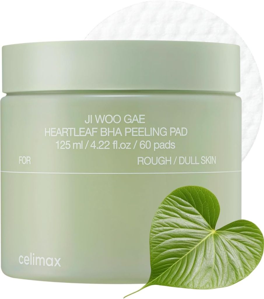 [ CELIMAX ] JI WOO GAE HEARTLEAF BHA PEELING PAD 60 PADS